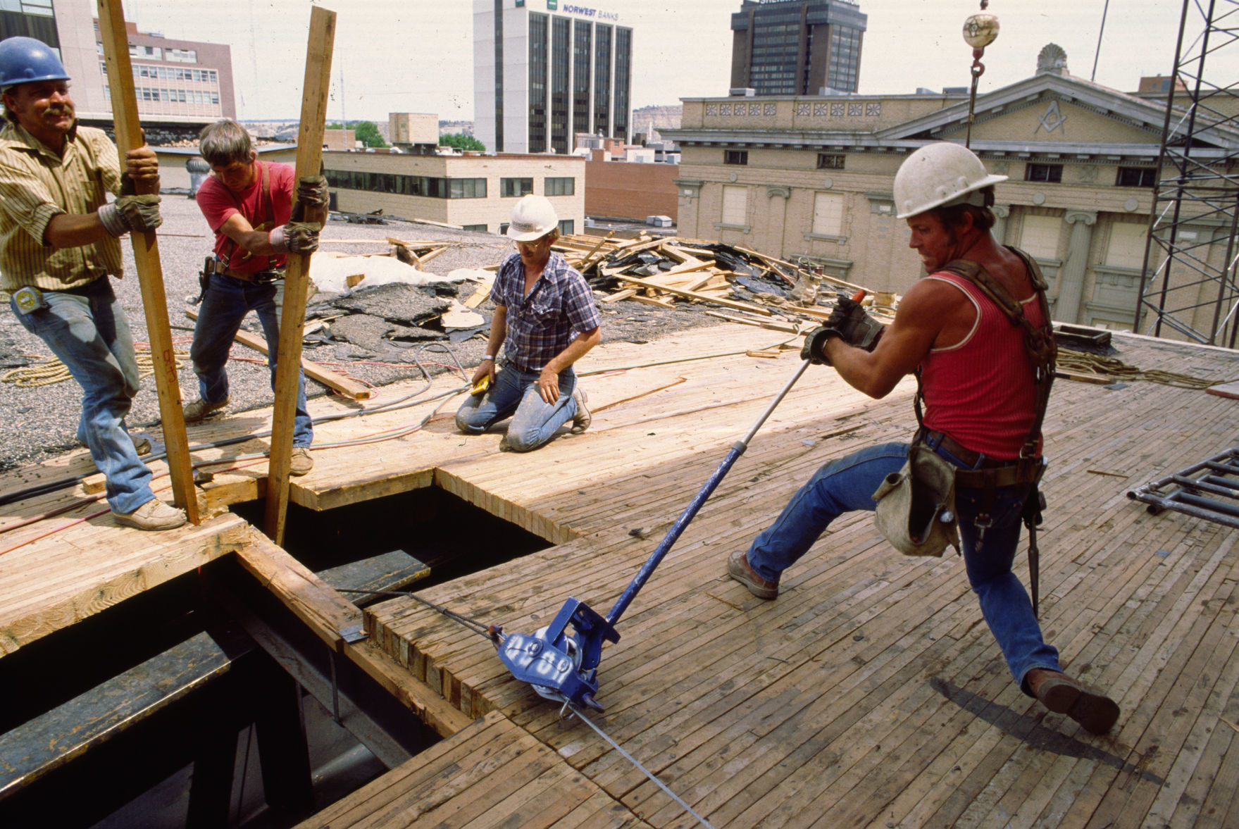 Fox Theater remodeling, July 1986